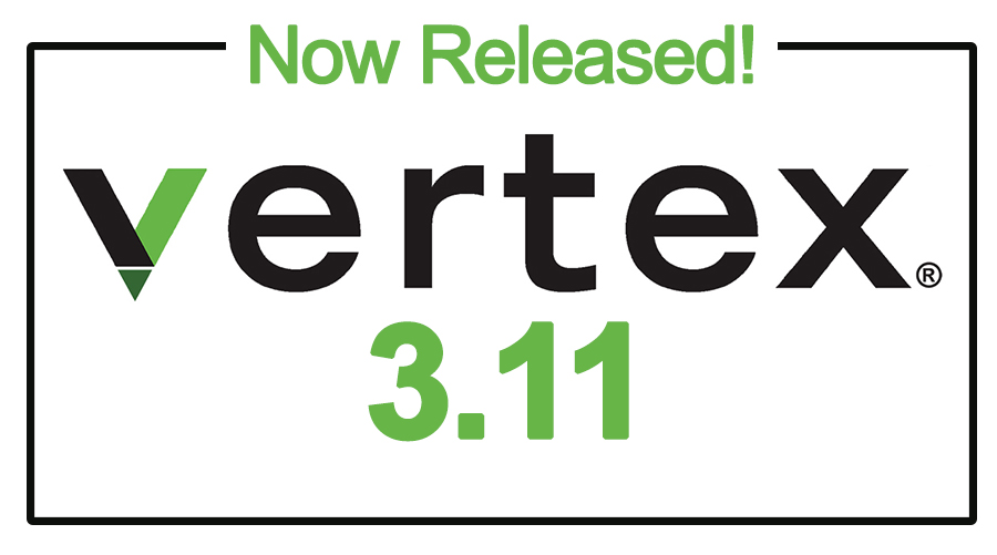 Noew released vertex 3.11